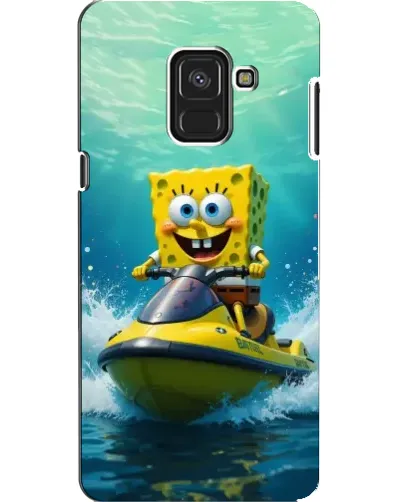 Чехол для Samsung Galaxy A8 2018 (A530F) с картинкой «Спанч Боб на гидроцикле» Чехол для Samsung Galaxy A8 2018 (A530F) с картинкой «Спанч Боб на гидроцикле»