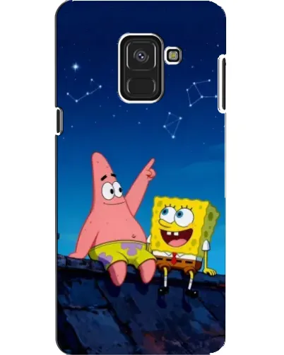 Чехол для Samsung Galaxy A8 2018 (A530F) с картинкой «Губка Боб и Патрик ночью» Чехол для Samsung Galaxy A8 2018 (A530F) с картинкой «Губка Боб и Патрик ночью»
