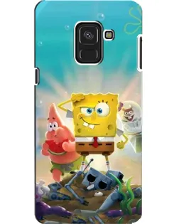 Чехол для Samsung Galaxy A8 2018 (A530F) с картинкой «Спанч Боб победитель»