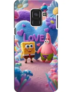 Чехол для Samsung Galaxy A8 2018 (A530F) с картинкой «Губка Боб Патрик»