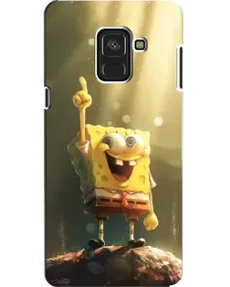 Чехол для Samsung Galaxy A8 2018 (A530F) с картинкой «Сияющий Спанч Боб»