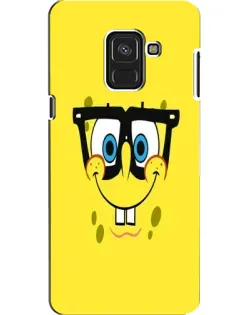 Чехол для Samsung Galaxy A8 2018 (A530F) с картинкой «Минималистичный Спанч Боб»