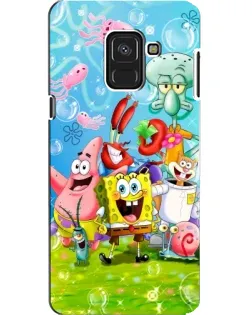 Чехол для Samsung Galaxy A8 2018 (A530F) с картинкой «Губка Боб и друзья»