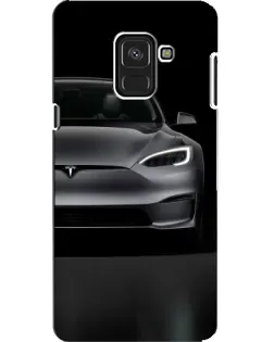 Чехол для Samsung Galaxy A8 2018 (A530F) с картинкой «Tesla Model S Look»