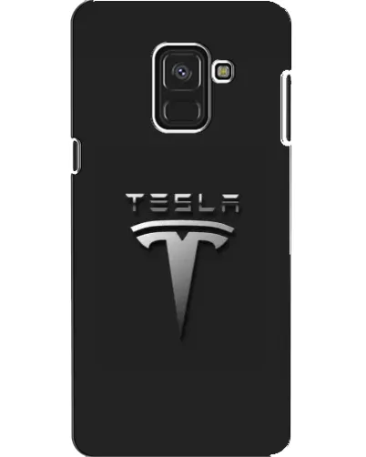 Чохол для Samsung Galaxy A8 2018 (A530F) з картинкою «Сталевий логотип Tesla» Чохол для Samsung Galaxy A8 2018 (A530F) з картинкою «Сталевий логотип Tesla»