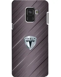 Чохол для Samsung Galaxy A8 2018 (A530F) з картинкою «Металева текстура Tesla»