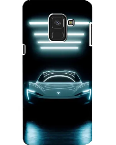 Чохол для Samsung Galaxy A8 2018 (A530F) з картинкою «Tesla в неоні» Чохол для Samsung Galaxy A8 2018 (A530F) з картинкою «Tesla в неоні»