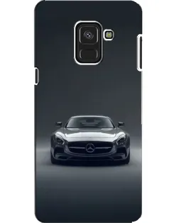 Чехол для Samsung Galaxy A8 2018 (A530F) с картинкой «Mercedes на черном»