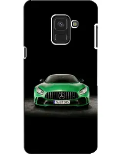 Чохол для Samsung Galaxy A8 2018 (A530F) з картинкою «Mercedes — неоновий лого»