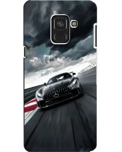 Чохол для Samsung Galaxy A8 2018 (A530F) з картинкою «Гоночний Mercedes AMG»