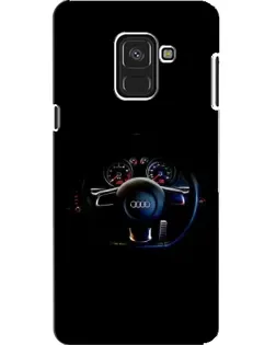 Чехол для Samsung Galaxy A8 2018 (A530F) с картинкой «Салон Audi — руль»