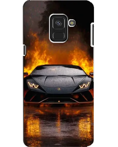 Чехол для Samsung Galaxy A8 2018 (A530F) с картинкой «Lamborghini в огне» Чехол для Samsung Galaxy A8 2018 (A530F) с картинкой «Lamborghini в огне»