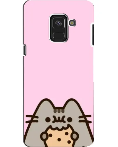 Чехол для Samsung Galaxy A8 2018 (A530F) с картинкой «Pusheen и печенье» Чехол для Samsung Galaxy A8 2018 (A530F) с картинкой «Pusheen и печенье»