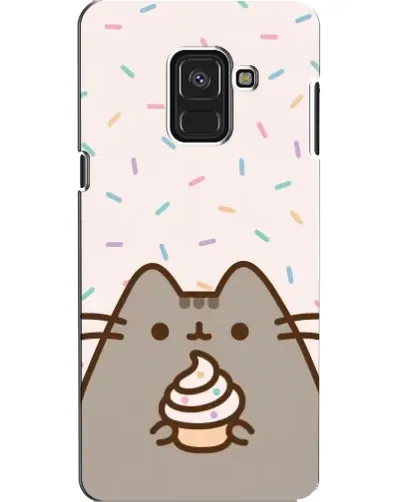 Чехол для Samsung Galaxy A8 2018 (A530F) с картинкой «Пушин с кексом» Чехол для Samsung Galaxy A8 2018 (A530F) с картинкой «Пушин с кексом»