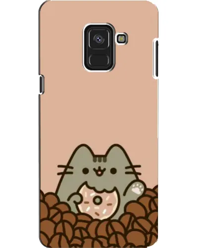 Чехол для Samsung Galaxy A8 2018 (A530F) с картинкой «Кофейный Пушин» Чехол для Samsung Galaxy A8 2018 (A530F) с картинкой «Кофейный Пушин»