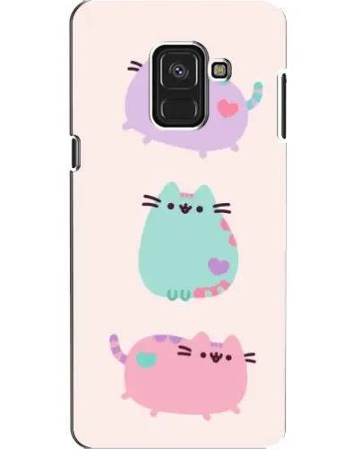 Чехол для Samsung Galaxy A8 2018 (A530F) с картинкой «Pusheen трио» Чехол для Samsung Galaxy A8 2018 (A530F) с картинкой «Pusheen трио»