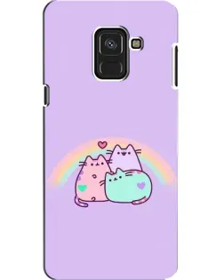 Чехол для Samsung Galaxy A8 2018 (A530F) с картинкой «Радужные Пушины»