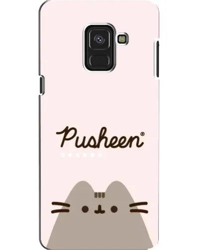 Чехол для Samsung Galaxy A8 2018 (A530F) с картинкой «Pusheen логотип» Чехол для Samsung Galaxy A8 2018 (A530F) с картинкой «Pusheen логотип»
