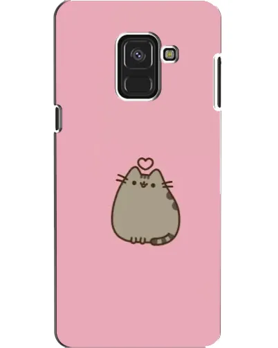 Чехол для Samsung Galaxy A8 2018 (A530F) с картинкой «Pusheen сердце» Чехол для Samsung Galaxy A8 2018 (A530F) с картинкой «Pusheen сердце»