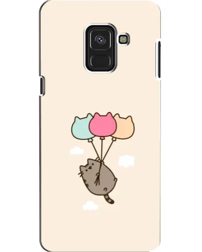 Чехол для Samsung Galaxy A8 2018 (A530F) с картинкой «Пушин на шариках»