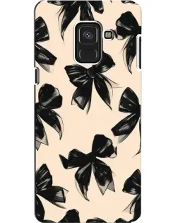 Чехол для Samsung Galaxy A8 2018 (A530F) с картинкой «Паттерн черные банты» Чехол для Samsung Galaxy A8 2018 (A530F) с картинкой «Паттерн черные банты»