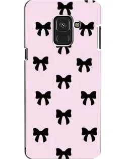 Чохол для Samsung Galaxy A8 2018 (A530F) з картинкою «Чорні банти Coquette»