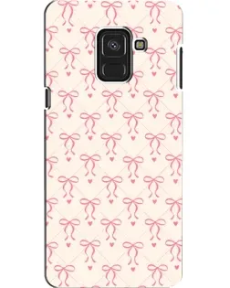Чохол для Samsung Galaxy A8 2018 (A530F) з картинкою «Рожеві бантики Coquette»