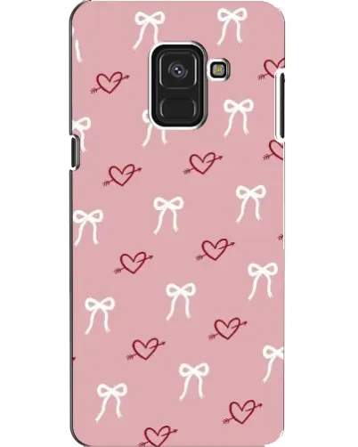 Чохол для Samsung Galaxy A8 2018 (A530F) з картинкою «Серця та банти» Чохол для Samsung Galaxy A8 2018 (A530F) з картинкою «Серця та банти»