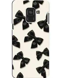 Чохол для Samsung Galaxy A8 2018 (A530F) з картинкою «Чорні бантики»