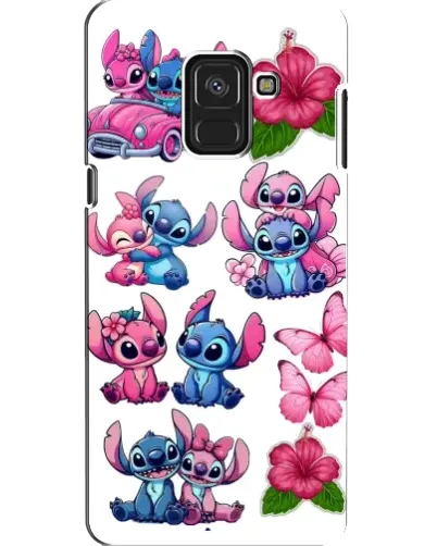 Чохол для Samsung Galaxy A8 2018 (A530F) з картинкою «Стікери Stitch та Angel» Чохол для Samsung Galaxy A8 2018 (A530F) з картинкою «Стікери Stitch та Angel»
