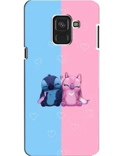 Чохол для Samsung Galaxy A8 2018 (A530F) з картинкою «Stitch та Angel Love»