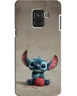 Чохол для Samsung Galaxy A8 2018 (A530F) з картинкою «Стіч на чоричневому фоні»