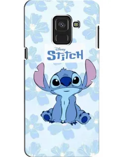 Чохол для Samsung Galaxy A8 2018 (A530F) з картинкою «Stitch серед квітів»