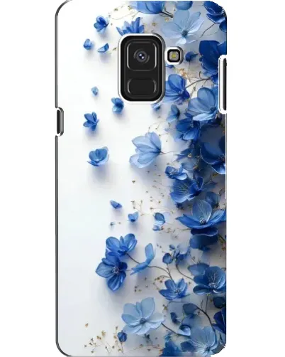 Чехол для Samsung Galaxy A8 2018 (A530F) с картинкой «Голубой цветочный каскад» Чехол для Samsung Galaxy A8 2018 (A530F) с картинкой «Голубой цветочный каскад»