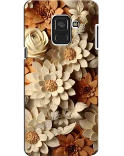 Чохол для Samsung Galaxy A8 2018 (A530F) з картинкою «Бежевий флористичний декор» Чохол для Samsung Galaxy A8 2018 (A530F) з картинкою «Бежевий флористичний декор»