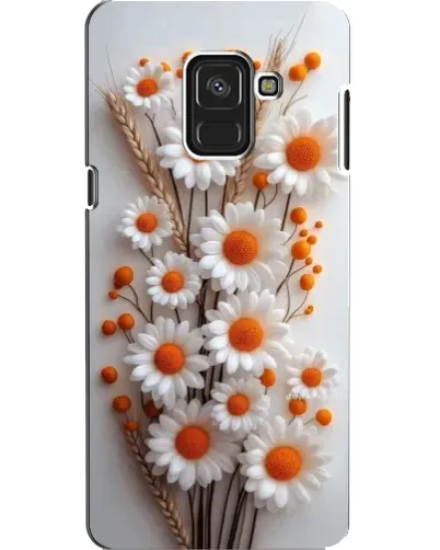 Чехол для Samsung Galaxy A8 2018 (A530F) с картинкой «Белые сухоцветы» Чехол для Samsung Galaxy A8 2018 (A530F) с картинкой «Белые сухоцветы»