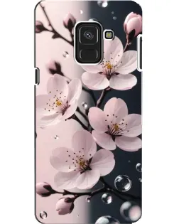 Чохол для Samsung Galaxy A8 2018 (A530F) з картинкою «Ніжня сакура та краплі» Чохол для Samsung Galaxy A8 2018 (A530F) з картинкою «Ніжня сакура та краплі»