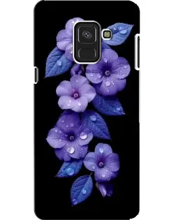 Чохол для Samsung Galaxy A8 2018 (A530F) з картинкою «Фіолетові квіти з росою» Чохол для Samsung Galaxy A8 2018 (A530F) з картинкою «Фіолетові квіти з росою»