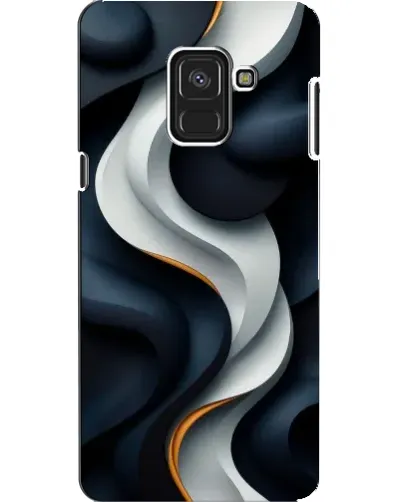 Чохол для Samsung Galaxy A8 2018 (A530F) з картинкою «Об'ємні чорно-білі стрічки» Чохол для Samsung Galaxy A8 2018 (A530F) з картинкою «Об'ємні чорно-білі стрічки»