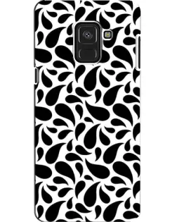 Чохол для Samsung Galaxy A8 2018 (A530F) з картинкою «Контрастні чорні краплі»