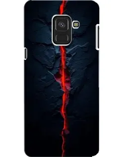 Чохол для Samsung Galaxy A8 2018 (A530F) з картинкою «Червона лавова тріщина»
