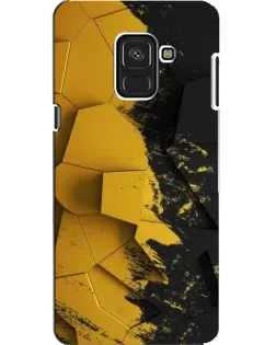 Чохол для Samsung Galaxy A8 2018 (A530F) з картинкою «Золоті уламки геометрії»