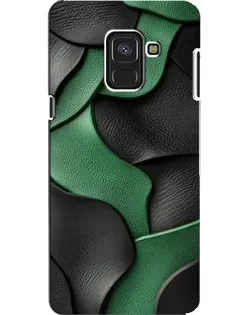 Чохол для Samsung Galaxy A8 2018 (A530F) з картинкою «Зелені шкіряні хвилі»