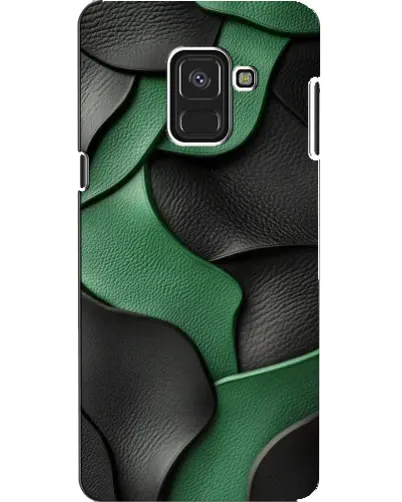 Чохол для Samsung Galaxy A8 2018 (A530F) з картинкою «Зелені шкіряні хвилі» Чохол для Samsung Galaxy A8 2018 (A530F) з картинкою «Зелені шкіряні хвилі»