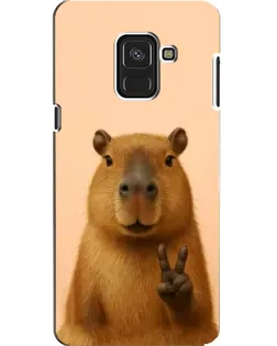 Чехол для Samsung Galaxy A8 2018 (A530F) с картинкой «Капибара виктория» Чехол для Samsung Galaxy A8 2018 (A530F) с картинкой «Капибара виктория»