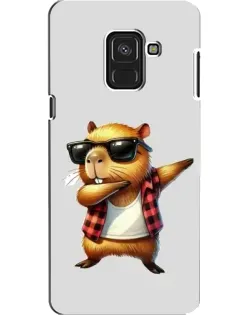 Чехол для Samsung Galaxy A8 2018 (A530F) с картинкой «Капибара рэпер даб» Чехол для Samsung Galaxy A8 2018 (A530F) с картинкой «Капибара рэпер даб»