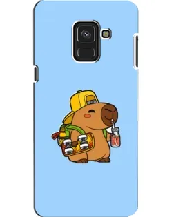 Чехол для Samsung Galaxy A8 2018 (A530F) с картинкой «Капибара на скейте» Чехол для Samsung Galaxy A8 2018 (A530F) с картинкой «Капибара на скейте»