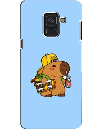 Чехол для Samsung Galaxy A8 2018 (A530F) с картинкой «Капибара на скейте»
