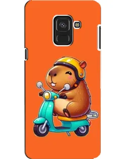 Чехол для Samsung Galaxy A8 2018 (A530F) с картинкой «Капибара на скутере» Чехол для Samsung Galaxy A8 2018 (A530F) с картинкой «Капибара на скутере»