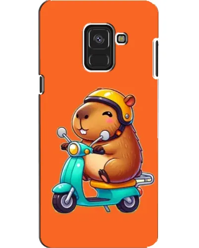 Чехол для Samsung Galaxy A8 2018 (A530F) с картинкой «Капибара на скутере»